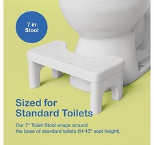 Step and Go Toilet Stool for Bathroom, Potty Poop Squat Stool 7 inches NEW