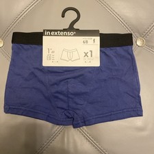 NTW Briefs Underwear Boys Kids Is Size 6/8 100 Cotton Navy Blue