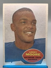 1960 Topps - Lenny Moore #3 Colts VG Centered Tiny Wrinkle Free Shipping