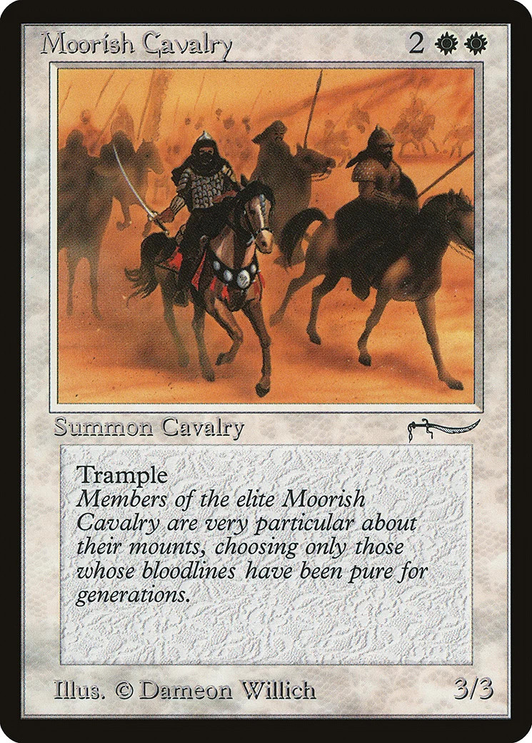 Moorish Cavalry (b Light) Arabian Nights NM White Common MAGIC CARD ABUGames