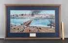 Vintage 1975 DALE GALLON Civil War Fredericksburg Engineers Bridge Lithograph