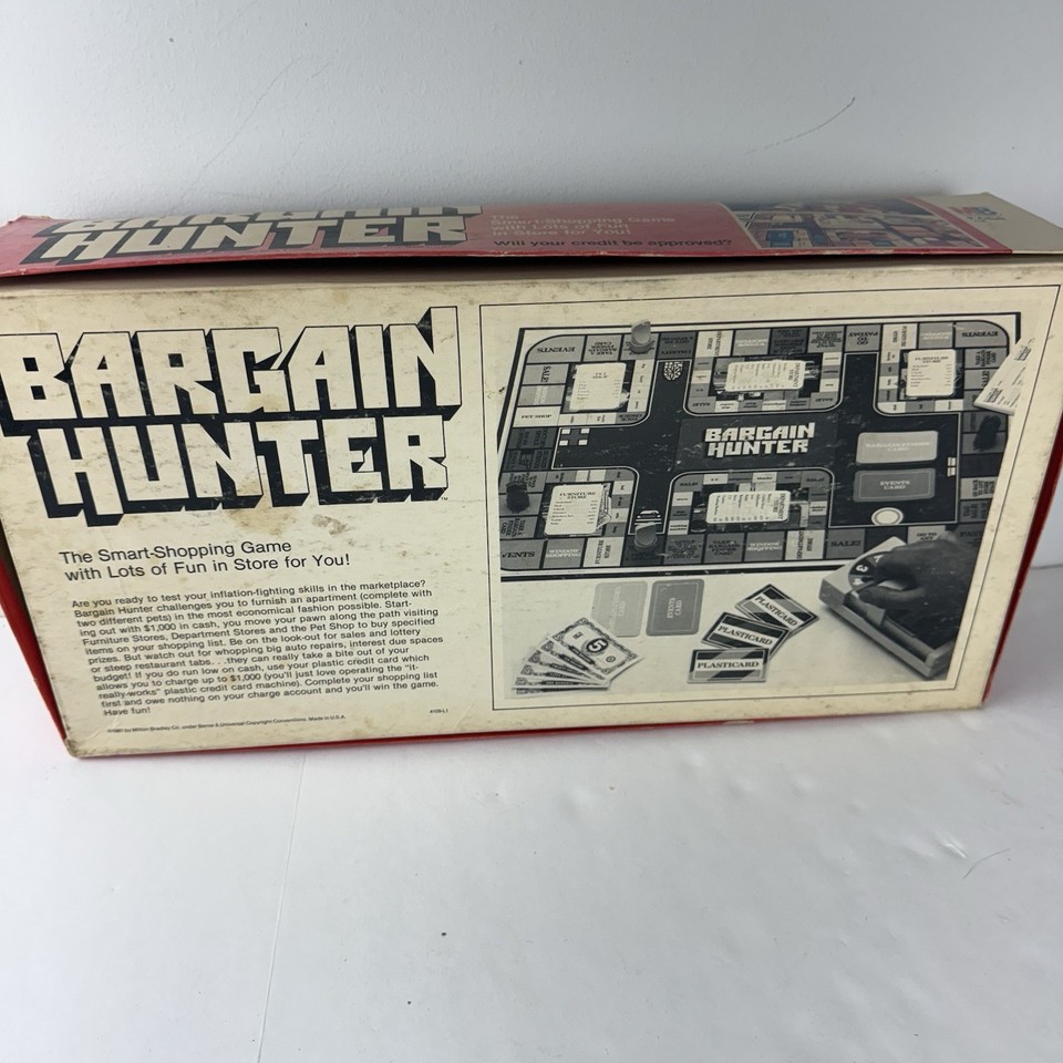 Vintage Bargain Hunter Board Game - Replacement Parts - Box ONLY | eBay