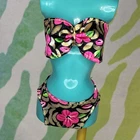 VTG Barbie Tropical Splash Doll Clothes Flower Bikini 1994 Only