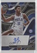 2021-22 Panini Spectra Aspiring Auto 56/99 Jaden Springer #AA-JSP Auto 10qe