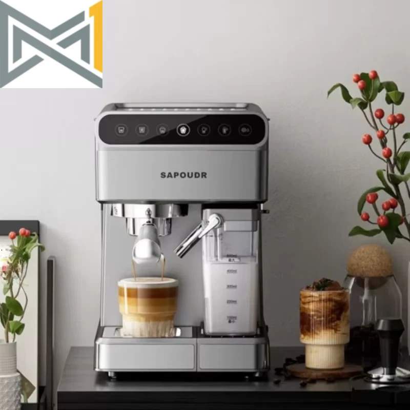 Home Espresso Coffee Machine Semi-Automatic Milk Frothing Espresso Machine 20Bar - Image 3 of 4