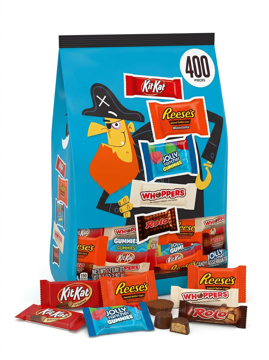 HERSHEY'S Variedad Pack Caramelos Halloween, 400 uds.