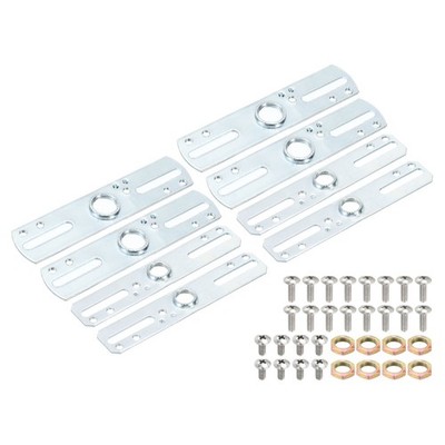 8 Set Light Fixture Crossbar Kit Ceiling Light Plate Silver Tone
