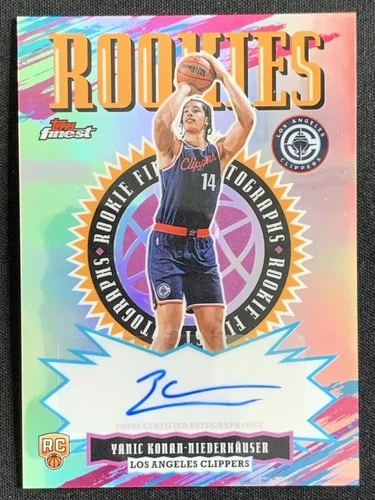 Yanic Konan-Niederhauser 2025-26 Topps Finest Refractor Auto RC #RFA-YK -j3