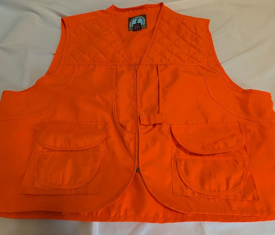 Master Sportsman Rugged Outdoor Hunting Gear Blaze Orange Vest 3XL EUC - Image 3 of 4