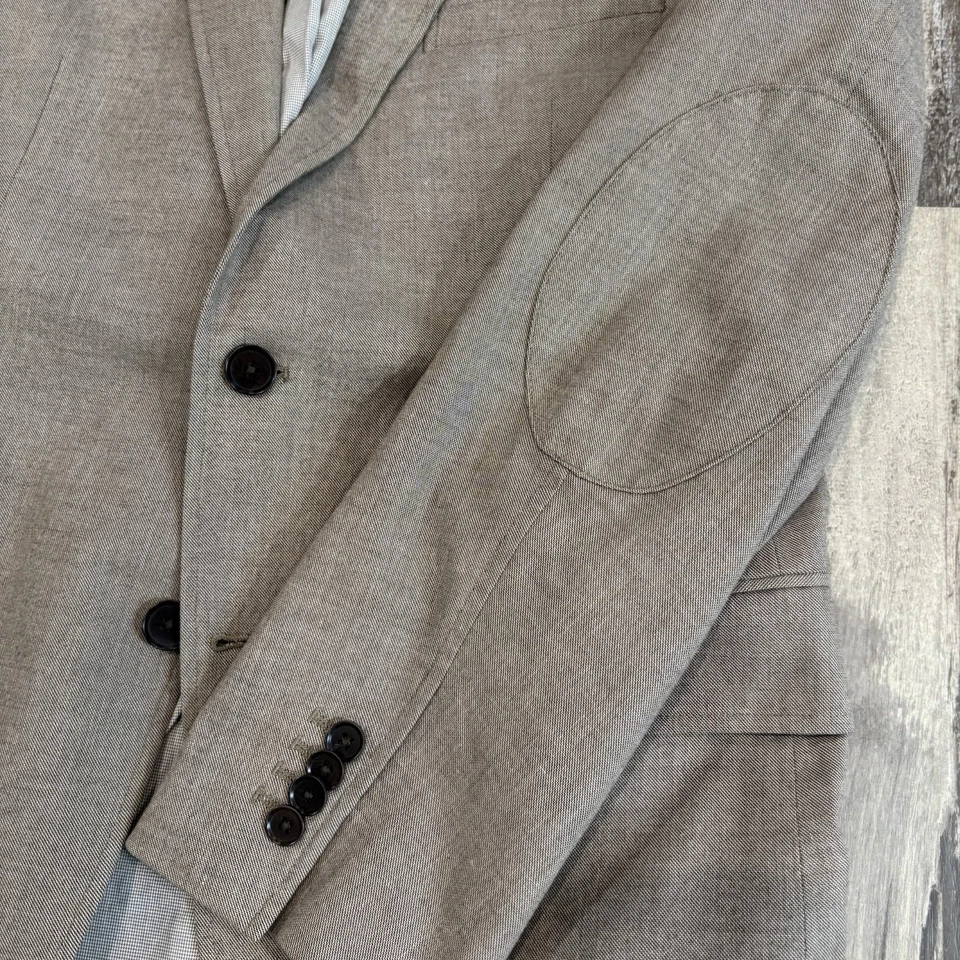 Traje Chaqueta Blazer Banana Republic Para Hombre 40S A Medida 100% Algodón Parche en el Codo Foto 3 de 4