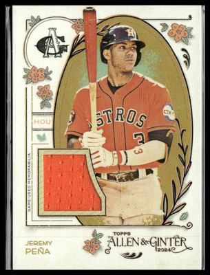2024 Topps Allen & Ginter #AGR-JPE Jeremy Peña A&G Relics Full Size B