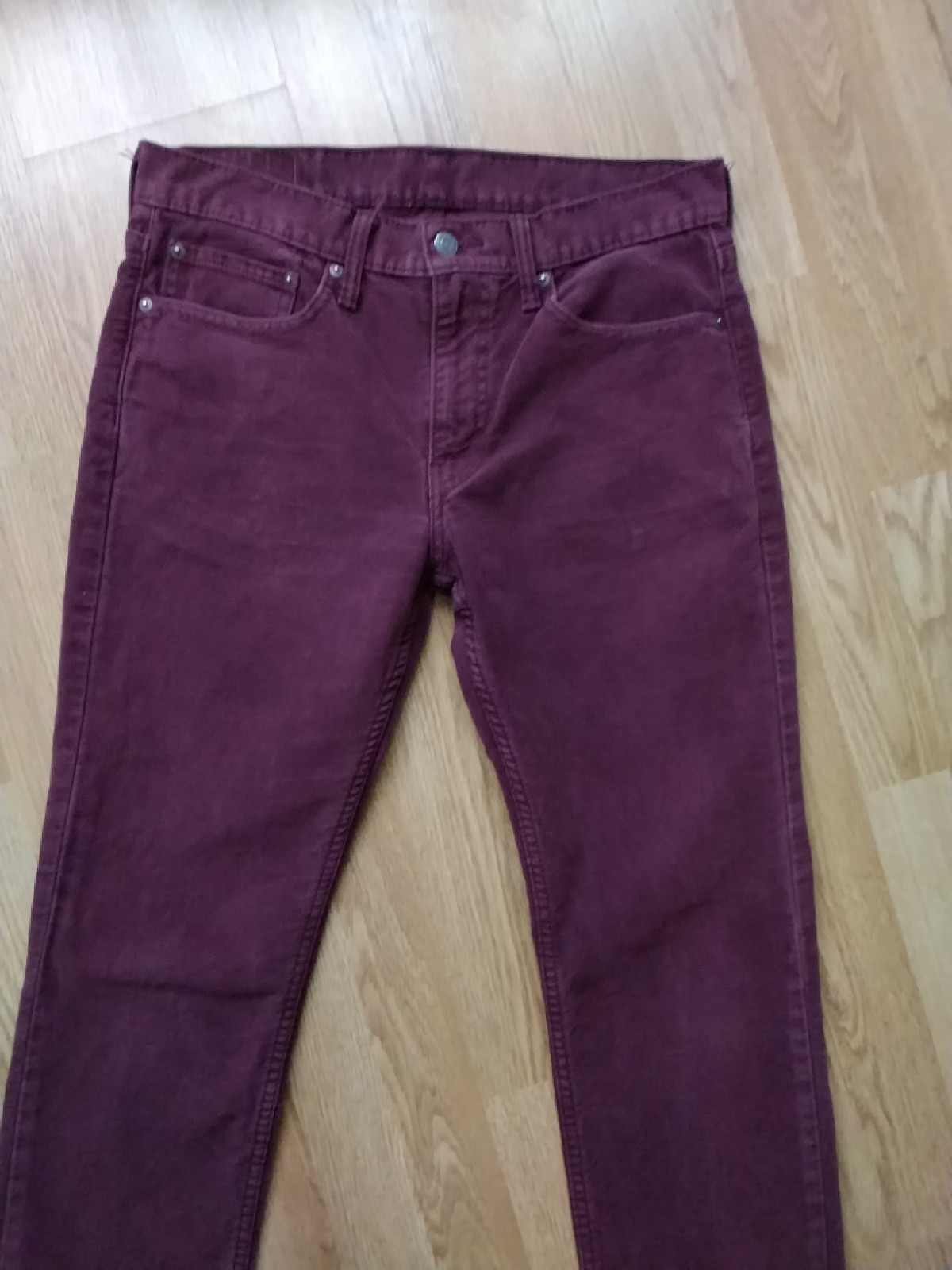 LEVI 511 SLIM JEANS W32 L30 RARE WINE COLOUR image 2