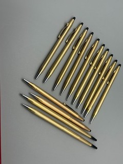 Vintage (14) CROSS PENS & PENCILS 14K 12K & 10K GOLD FILLED