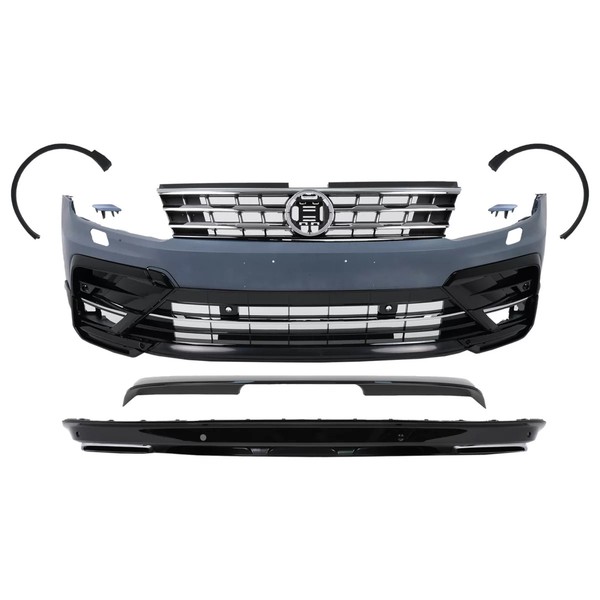 Bodykit StoßStange FüR VW Tiguan II AD BW 16-19 KüHlergrill RadkäSten Diffusor-image