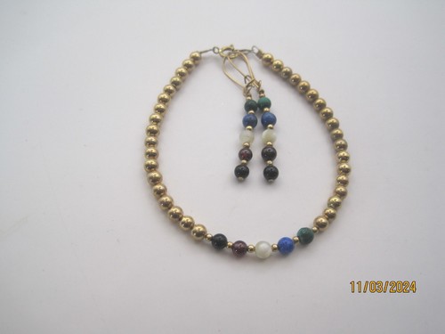 Witness/Salvation bracelet and earrings-4mm 14 karat gold filled - Picture 2 of 4