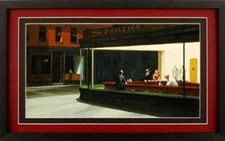 Framed Art Print Night Hawks by Edward Hopper Diner Scene