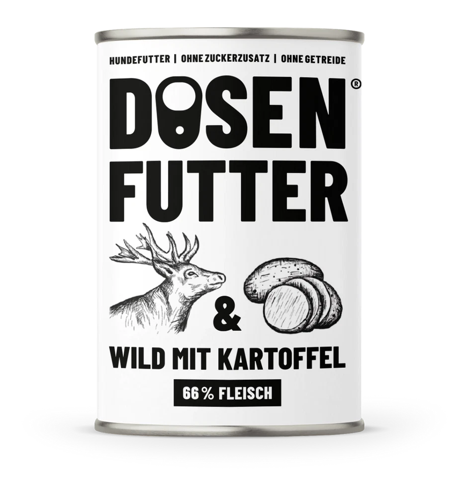 6x Dosenfutter® WILD & KARTOFFEL