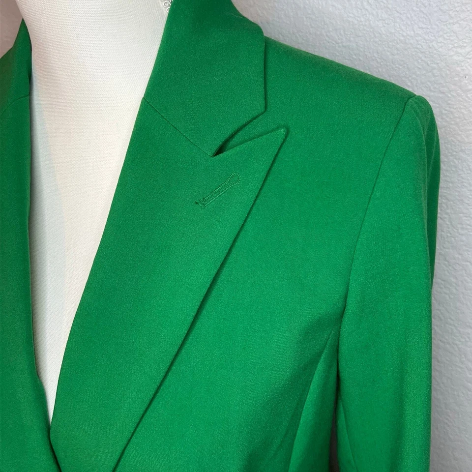 7th Avenue Design Studio Blazer Size 6 Rich Green New York & Company - Image 4 of 4