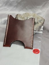 Genuine Leather Hand Made,hand stitched, minimalist wallet, new,vertical 411