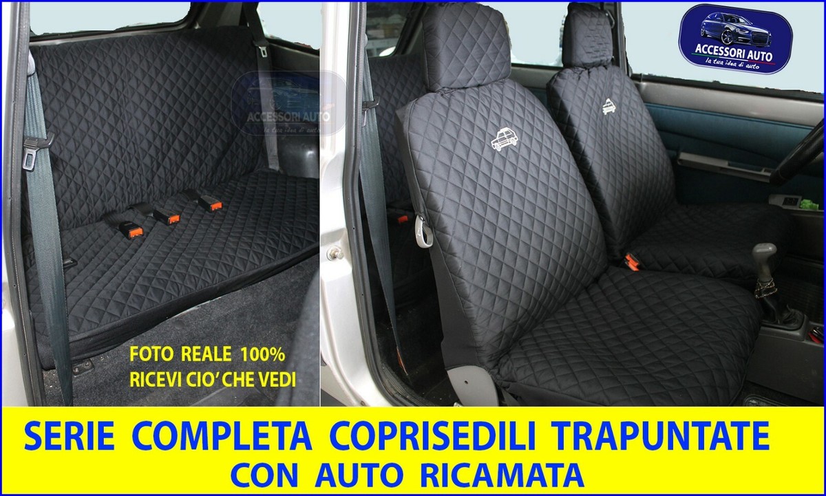 Coprisedili Su Misura Per Renault Trafic III Van (2014-) - Set Per Tre File, Con Design Elegance - Foto 6