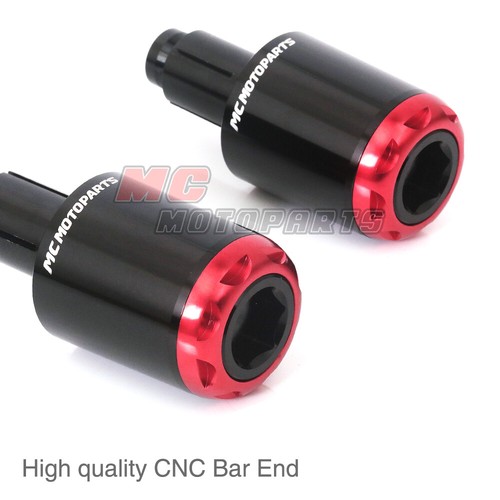 MSHINE Red CNC Bar Ends Sliders For Ducati 848 / EVO / S / R 07-14 08 09 10 - Picture 2 of 4