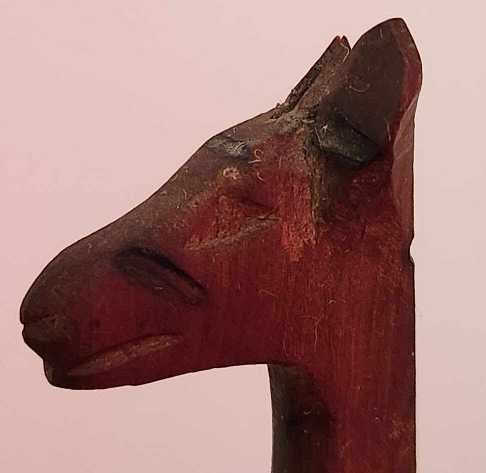 Vintage Hand Carved Wooden Giraffe & Antelope (Made in Kenya) eNotary