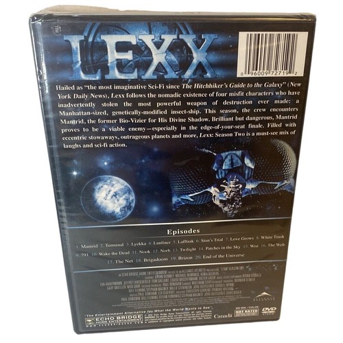 Lexx: Season Two (DVD, 2012, 3-Disc Set) 2nd Season NEW sci-fi Not Rated - Picture 2 of 2