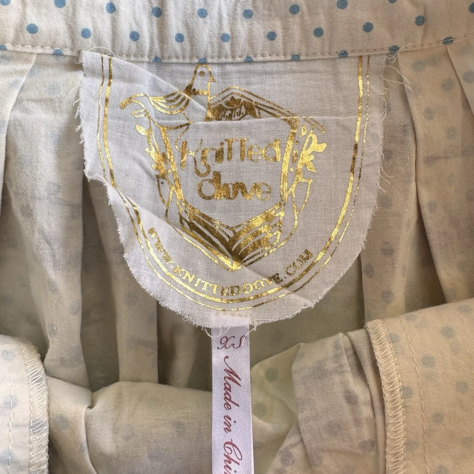 Saia de malha Dove tamanho XS A linha bolinhas casual - Imagem 4 de 4