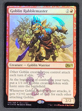 MTG Card - 1x Goblin Rabblemaster - Core Set 2015 - NM/LP - Buy a Box Promo Foil