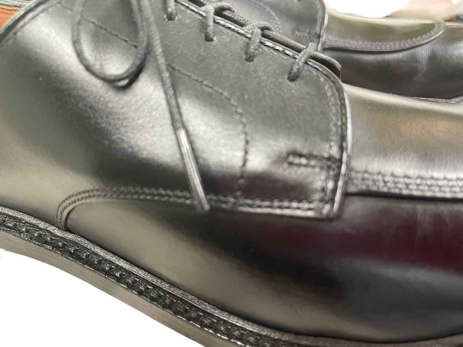 ALLEN EDMONDS WALTON, BLACK SPLIT TOE OXFORDS, SI… - image 6