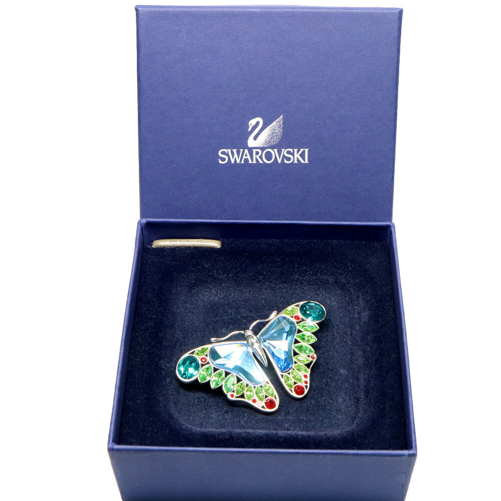 SWAROVSKI/ダニエルスワロフスキー/蝶/バタフライ/ブローチ/グリーン SWAROVSKI/ダニエルスワロフスキー/蝶/バタフライ/ブローチ