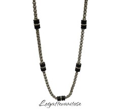 Collana catenina in acciaio inox da uomo  girocollo  50 cm x 4 mm. collana uomo
