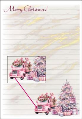Frohe Weihnachten Brief Schreibpapier Papier (B)