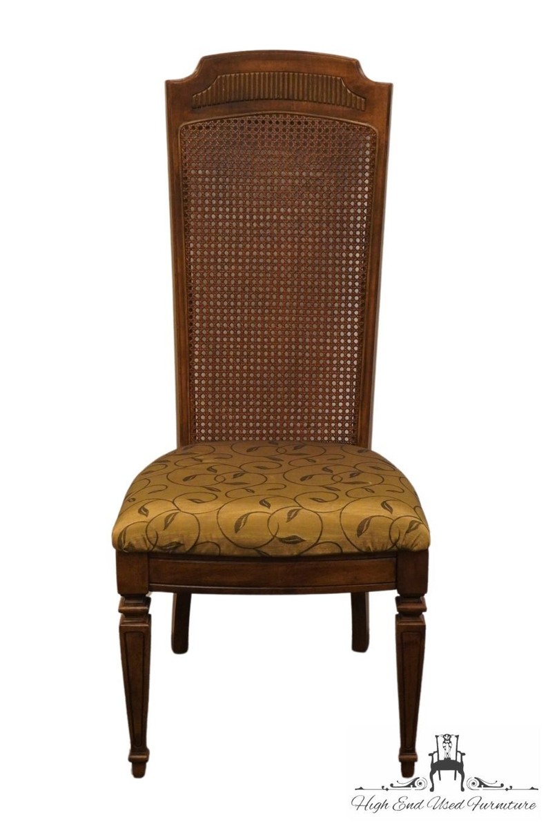 STANLEY FURNITURE Italian Provincial Cane Back Fruitwood Dining
