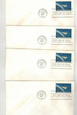 1962 JOHN GLENN IN SPACE 1193 PROJECT MERCURY SET OF 4 UNCACHET GOOD FOR ARTWORK