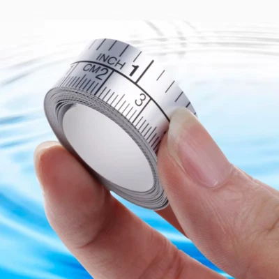 TECH-TECH.SHOP 1.5m Silver Self Adhesive Measuring Tape Ruler Metric Sticker For Sewing Machine