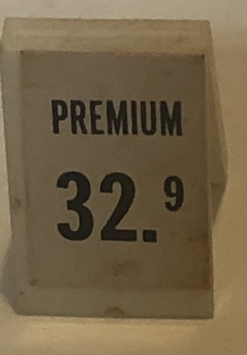 Regular And Premium Gas Station Board Model Train Accessories Small - Picture 3 of 4