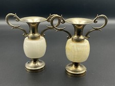 Banded Onyx Marble Amphora-Form Vase — listing 3