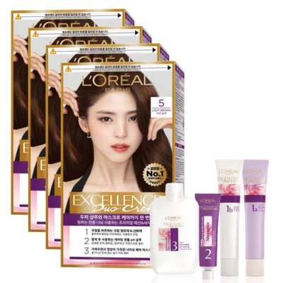 L'Oreal Paris Excellence Duo Cream Hair Dye 5 Natural Brown 4EA | eBay