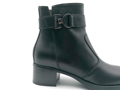 Nero Giardini scarpe donna I411270D tronchetti tacco plateau casual pelle Nero - Foto 3 di 9