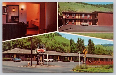 Postcard La Grande Oregon Multi View Green Well Motel