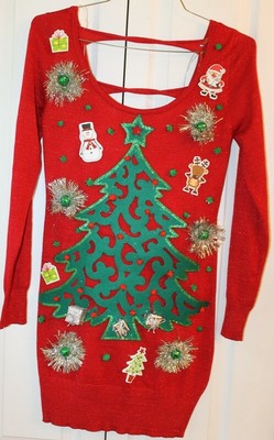 sexy ugly sweater dress