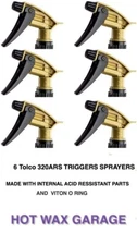 Black & Gold Acid Resistant Trigger Sprayer (6 Pack)