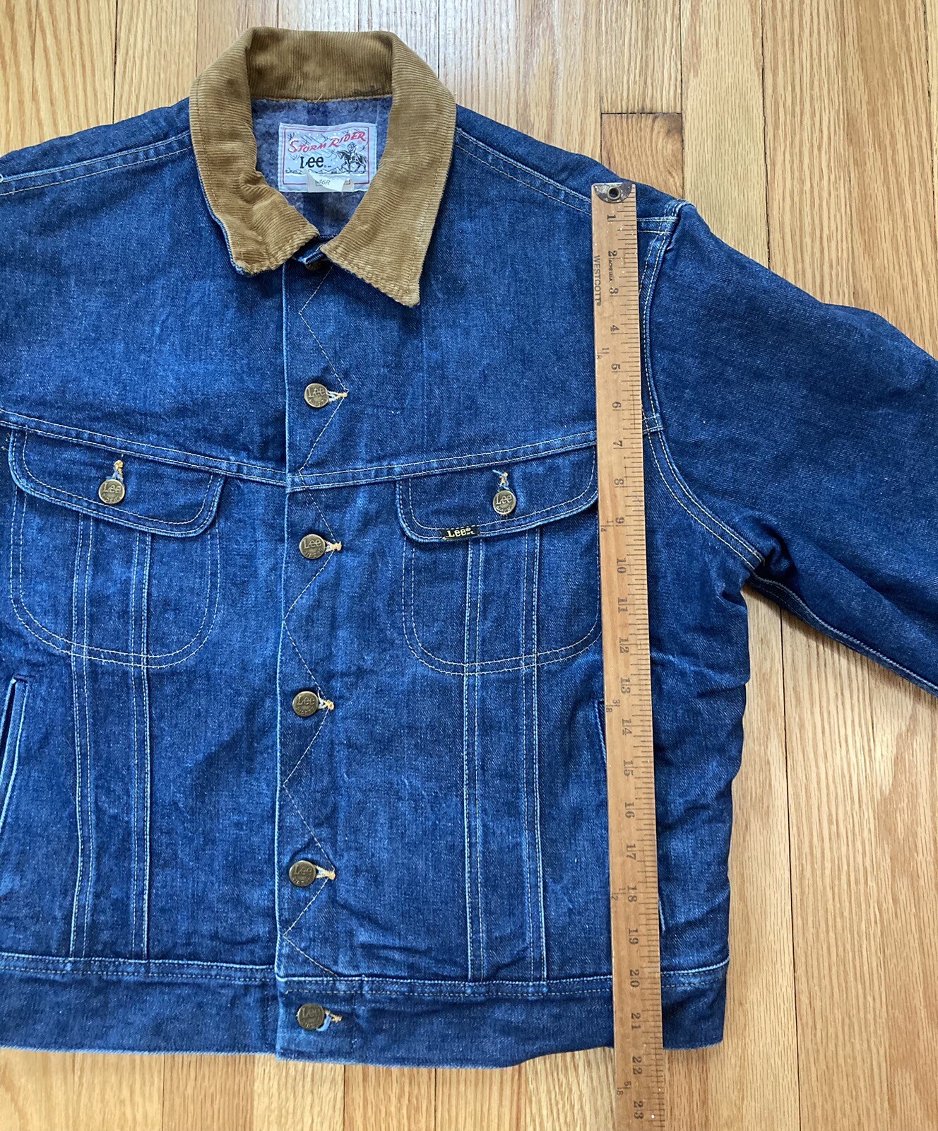 Vintage Lee Storm Rider Denim Jacket - USA Union Made, Western Cut image 5