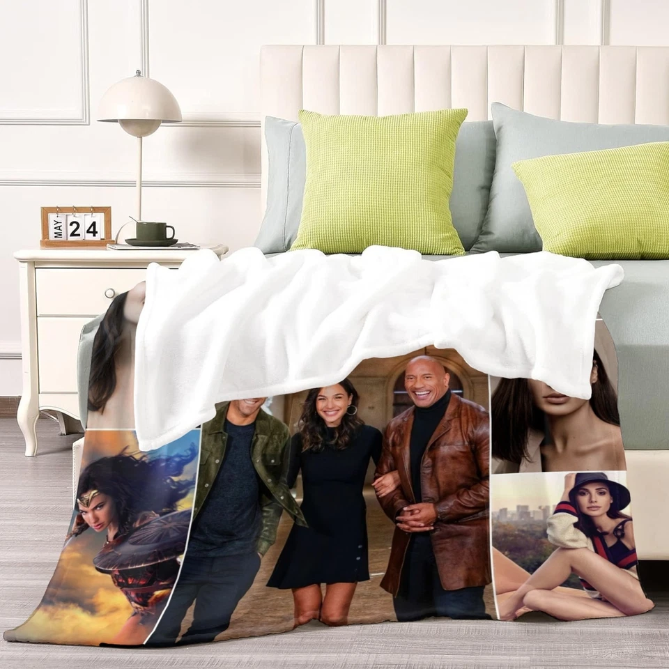 Super Soft Flannel Gal Gadot Throw Blanket for Bed Sofa All Season Gifts - Image 4 of 4