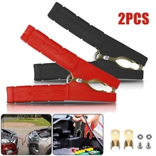2PCS Car Cable Alligator Clips Crocodile Clip Battery Test Charger Clamps 500A
