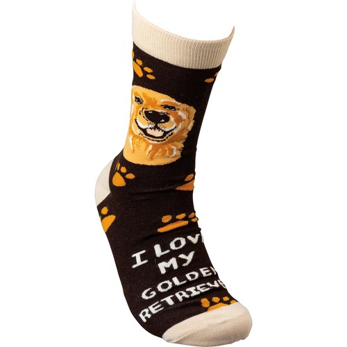 Calcetines divertidos unisex I Love My Golden Retriever - Imagen 3 de 4