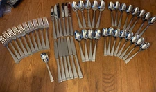 Oneida MERCER 18/10 Stainless Frosted Handle Glossy Tip Flatware CHOICE