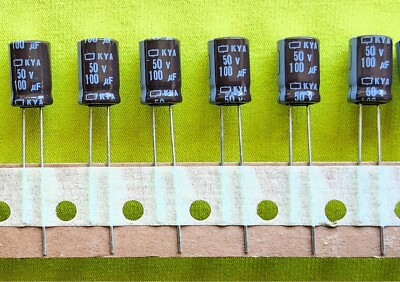 Nippon NCC 100uF 50V 105°C ELKO Kondensator Radial Menge Wählbar 1-10 Stück