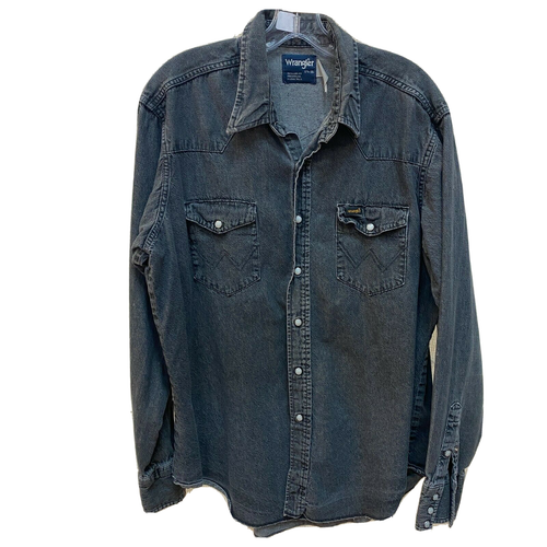 Wrangler Pearl Snap Brush Popper Shirt 